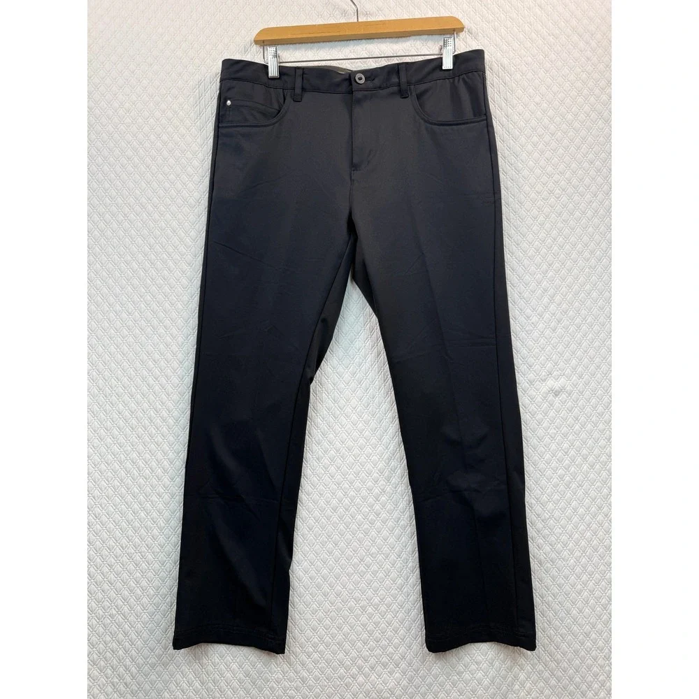 Columbia Golf Mens 34x29 Black Performance 5-Pocket Straight Leg‎ Pants Gorpcore